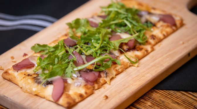 Pear and Brie Flatbread Pizza